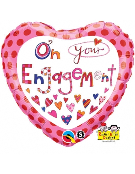 Globo On Your Engagement - Corazon 45cm Foil Poliamida - Q51171