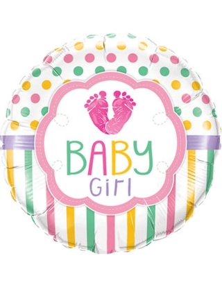 Globo Baby Girl Love - Redondo 45cm Foil Poliamida - Q25746