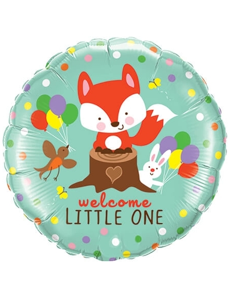 Globo Welcome Little Fox and Friends Redondo 45cm Q25189