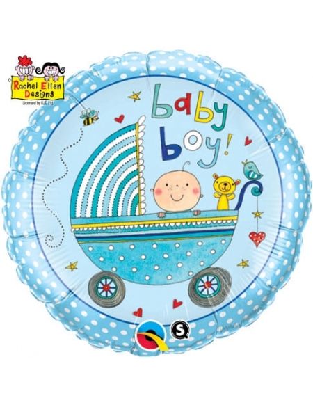 Globo Baby Boy Stroller - Redondo 45cm Foil Poliamida - Q50253
