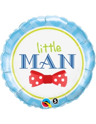 Globo Little Man Bow-Tie - Redondo 45cm Foil Poliamida - Q13958