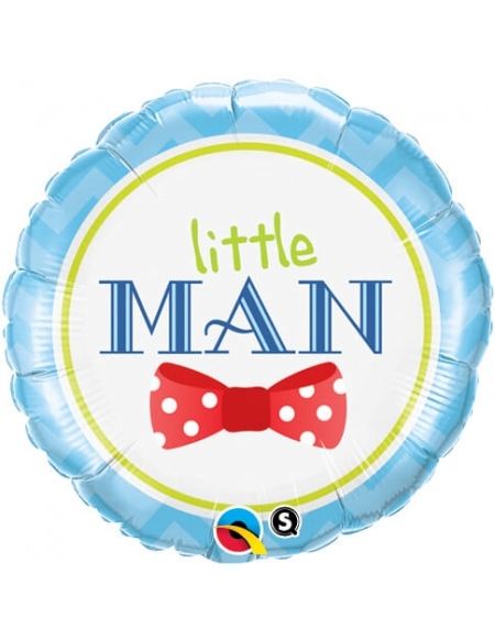 Globo Little Man Bow-Tie - Redondo 45cm Foil Poliamida - Q13958
