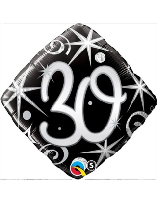 Globo 30 Elegant Sparkles & Swirls Diamante 45cm Foil Poliamida Q30007