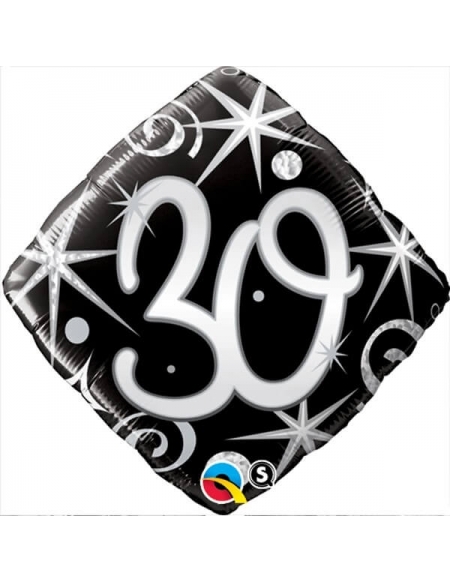 Globo 30 Elegant Sparkles & Swirls Diamante 45cm Foil Poliamida Q30007