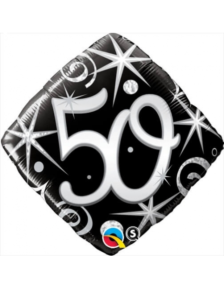 Globo 50 Elegant Sparkles & Swirls Diamante 45cm Foil Poliamida Q30017