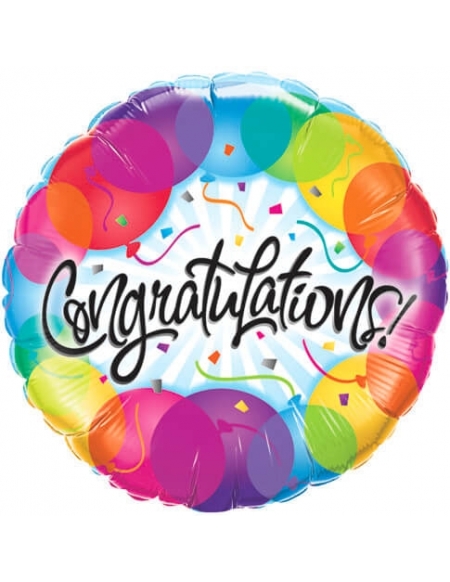 Globo Congratulations Balloons - Redondo 45cm Foil Poliamida - Q33360