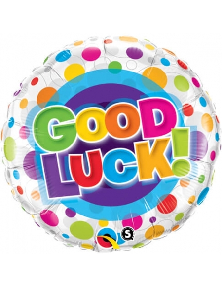 Globo Good Luck Colourful Dots - Redondo 45cm Foil Poliamida - Q36387