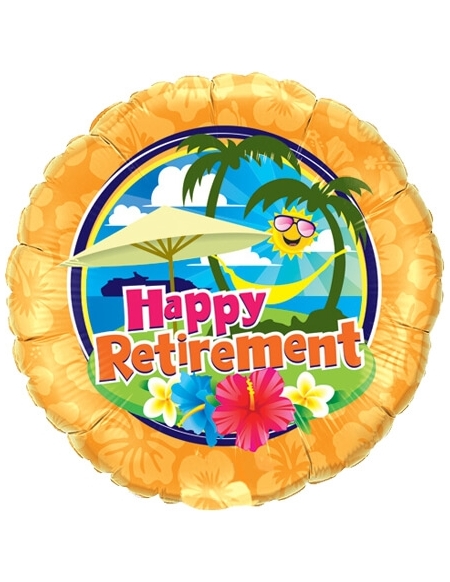 Globo Retirement Sunshine - Redondo 45cm Foil Poliamida - Q36449