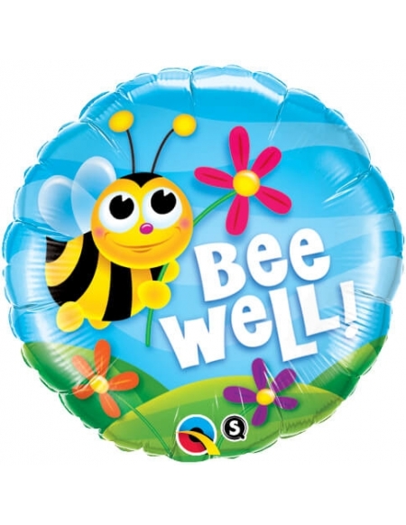 Globo Bee Well! Flowers - Redondo 45cm Foil Poliamida - Q16998