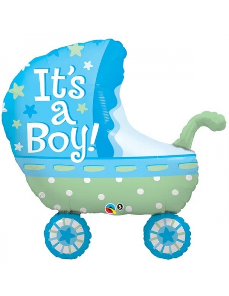 Globo Its a Boy Baby Stroller - Forma 89cm Foil Poliamida - Q43285