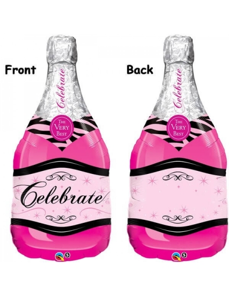 Globo Celebrate Pink Bubbly Wine Bottle Forma 99cm Q16122