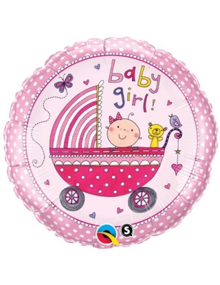 Globo Baby Girl Stroller - Mini 23cm Foil Poliamida - Q50249