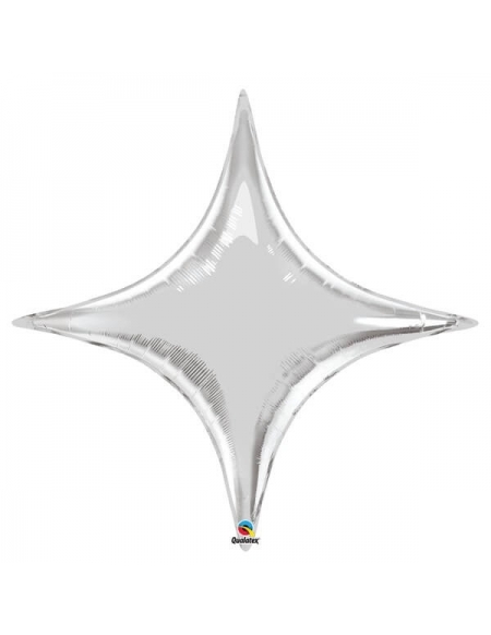 Globo Starpoint 50cm Silver - Foil Poliamida - Q22912