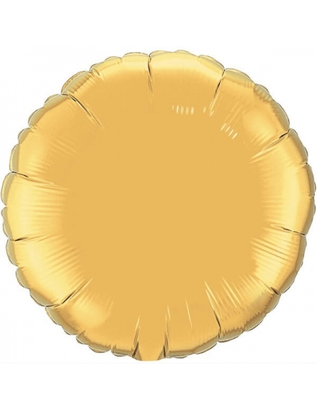 Globo Redondo 10cm Metallic Gold - Foil Poliamida - Q36337