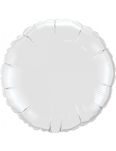 Globo Redondo 22cm White - Foil Poliamida - Q24169