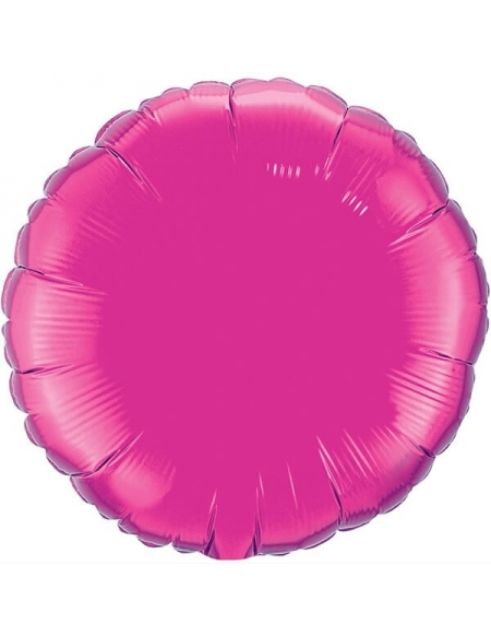 Globo Redondo 22cm Magenta - Foil Poliamida - Q99343