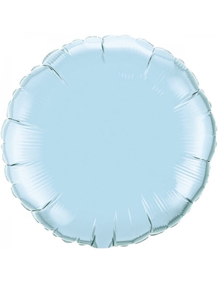 Globo Redondo 45cm Pearl Light Blue - Foil Poliamida - Q63745