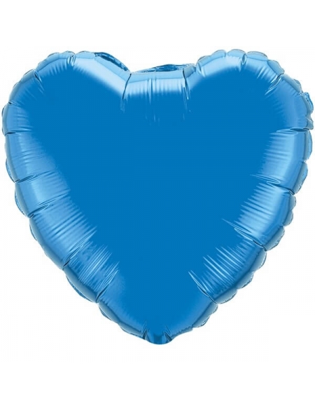 Globo Corazon 10cm Sapphire Blue Foil Poliamida
