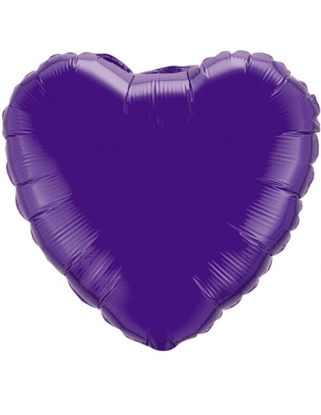 Globo Corazon 10cm Quartz Purple - Foil Poliamida - Q22847