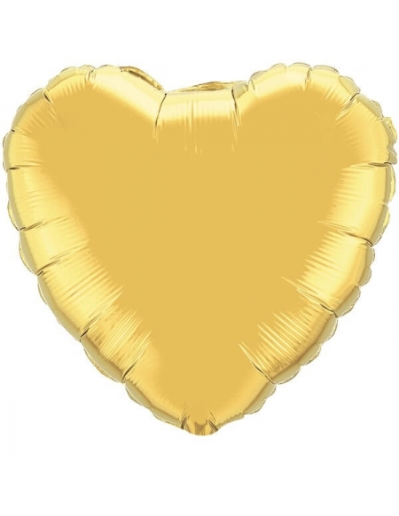 Globo Corazon 10cm Metallic Gold - Foil Poliamida - Q36336