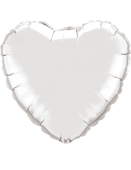 Globo Corazon 10cm Silver - Foil Poliamida - Q23483