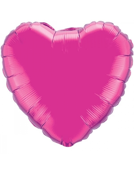 Globo Corazon 10cm Magenta - Foil Poliamida - Q99339