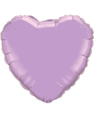 Globo Corazon 10cm Pearl Lavender - Foil Poliamida - Q54538