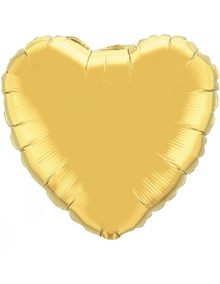 Globo Corazon 22cm Metallic Gold - Foil Poliamida - Q36334