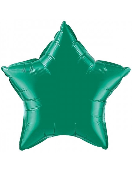 Globo Estrella 10cm Emerald Green - Foil Poliamida - Q22850