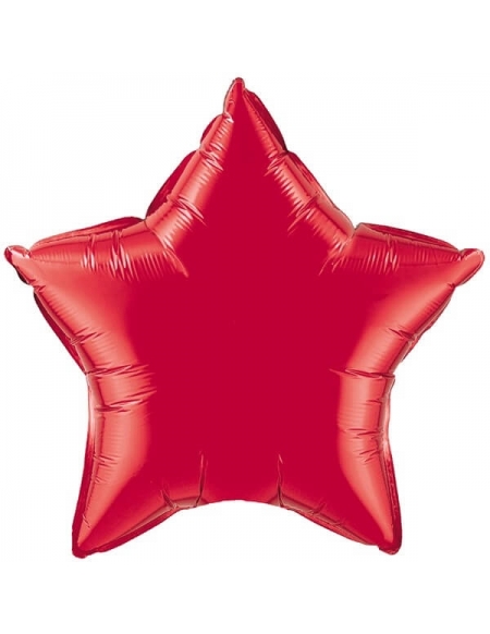 Globo Estrella 10cm Ruby Red - Foil Poliamida - Q22883