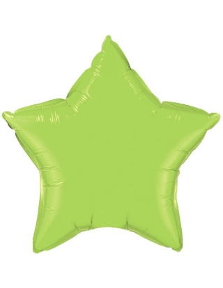 Globo Estrella 10cm Lime Green - Foil Poliamida - Q63775