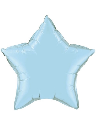 Globo Estrella 22cm Pearl Light Blue - Foil Poliamida - Q54796