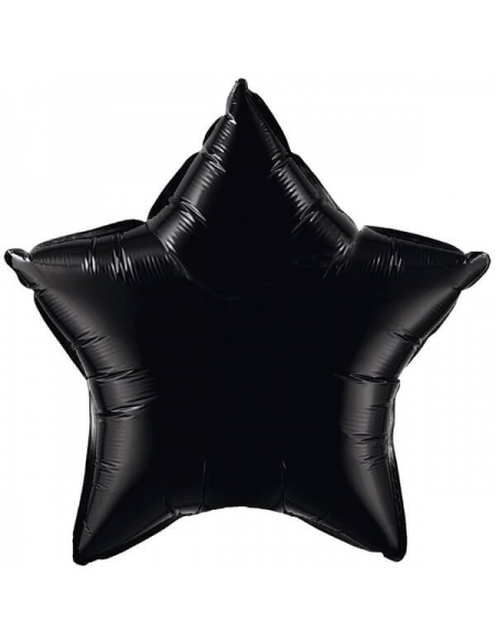 Globo Estrella 50cm Onyx Black - Foil Poliamida - Q12617
