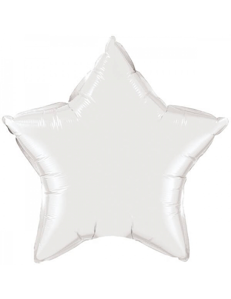 Globo Estrella 91cm White - Foil Poliamida - Q12348