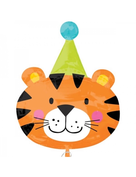 Globo Cabeza Tigre Circo - Forma 78cm Foil Poliamida - A3366801