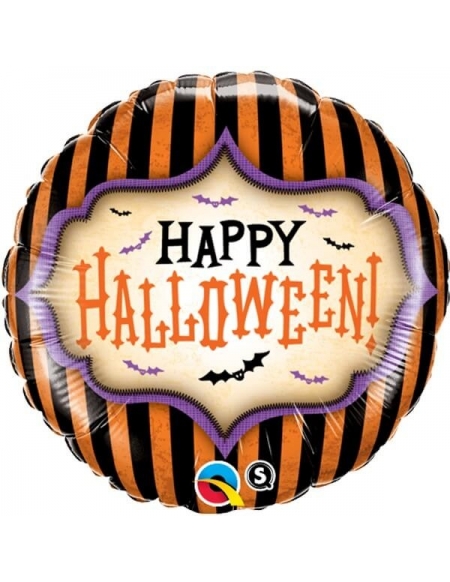 Globo Halloween Stripes - Foil Redondo 45cm - Q18408