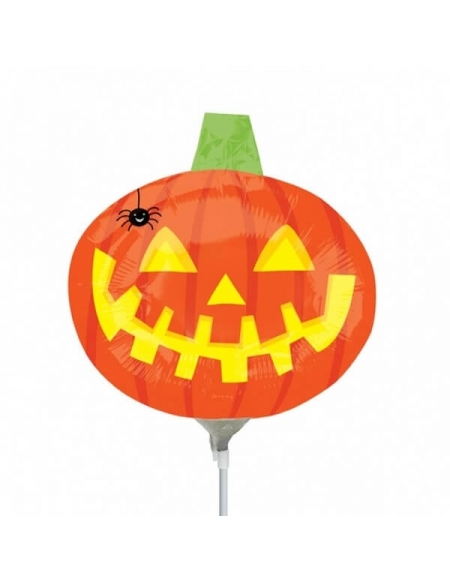 Globo Pumpkin With Spider - Foil Mini Forma 35cm -  A3151602