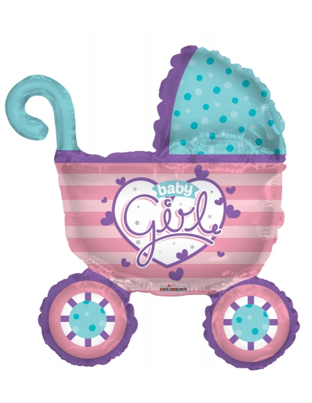 Globos Carrito Bebe Niña 90cm