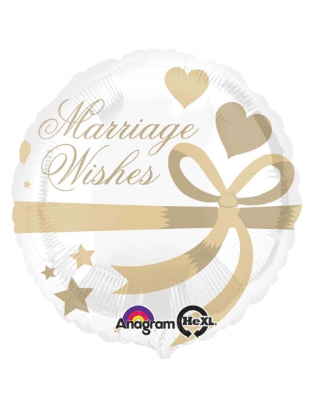 Globo Marriage Wishes Redondo 45cm