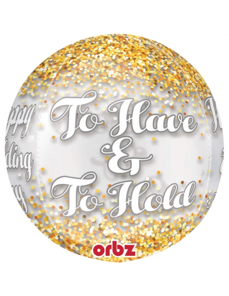 Globo Wedding Confetti Esfera 40cm