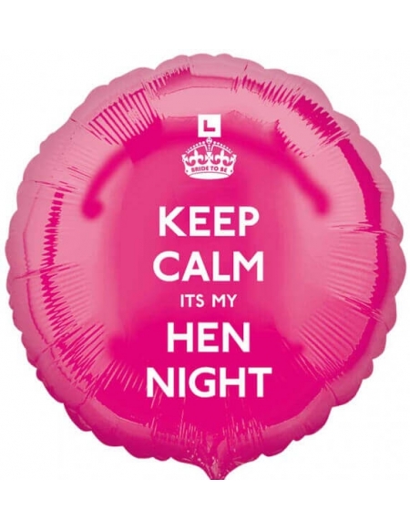 Globo Keep Calm My Hen Night Redondo 45cm