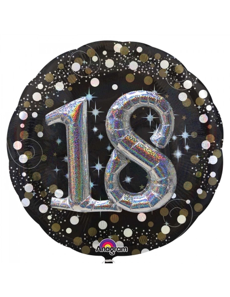 Globo Sparkling Birthday 18 Forma 91cm