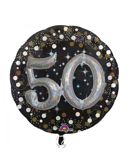 Globo Sparkling Birthday 50 Forma 91cm