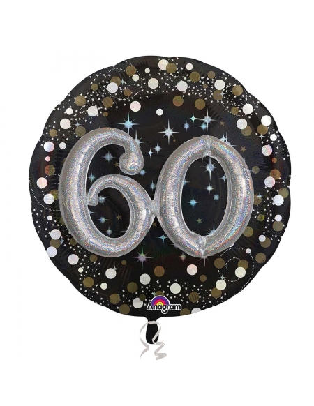 Globo Sparkling Birthday 60 Forma 91cm