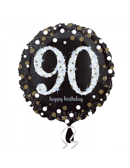 Globo Sparkling Birthday 90 Redondo 45cm