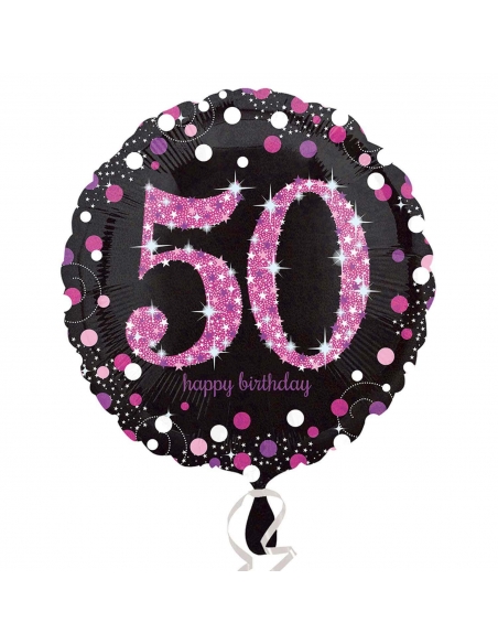 Globo Pink Celebration 50 Redondo 45cm
