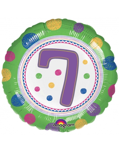 Globo Spoton Age 7 Redondo 45cm