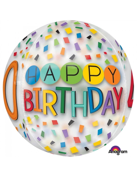 Globo Happy 40 Birthday Rainbow Esfera 40cm