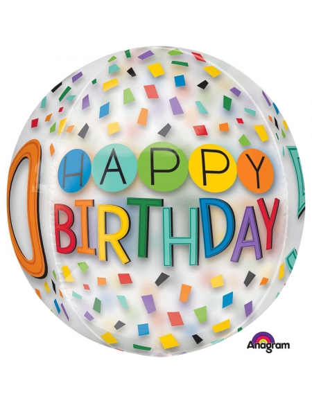 Globo Happy 50 Birthday Rainbow Esfera 40cm