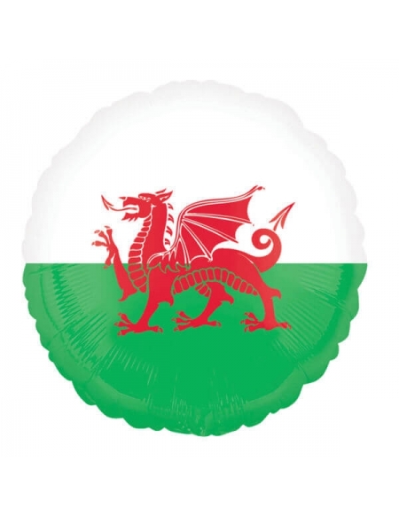 Globo Wales Flag Redondo 45cm